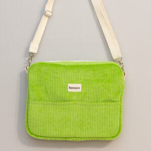 Bolso de pana en color verde