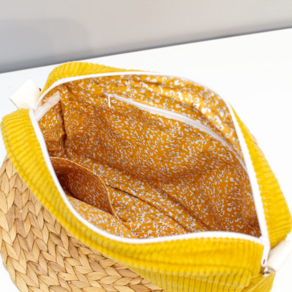 Bolso bandolera pana ocre - Imagen 2