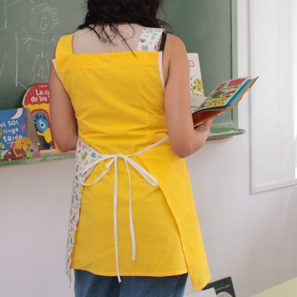 Bata de maestra Monstruos de colores - Imagen 2