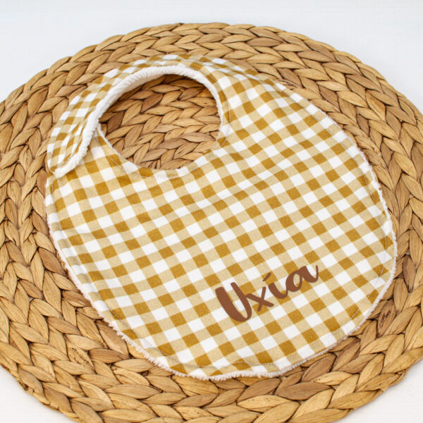 Babero Vichy ocre
