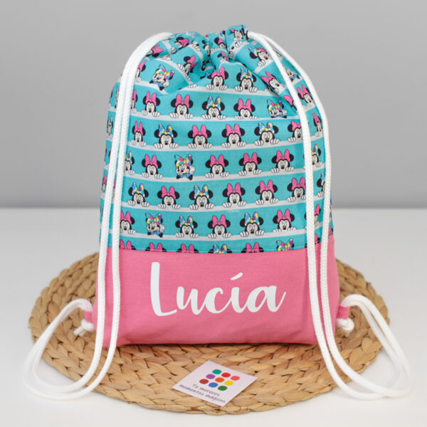 Mochila saco infantil Minnie