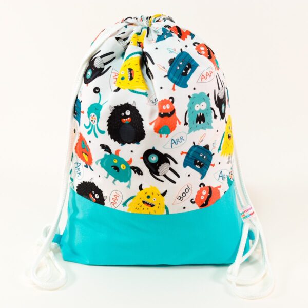 Mochila saco infantil Monstruos