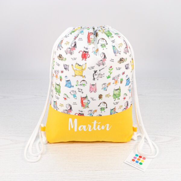 Mochila saco infantil Monstruo de colores
