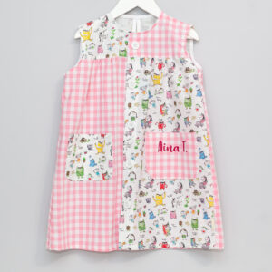 Bata escolar sin mangas